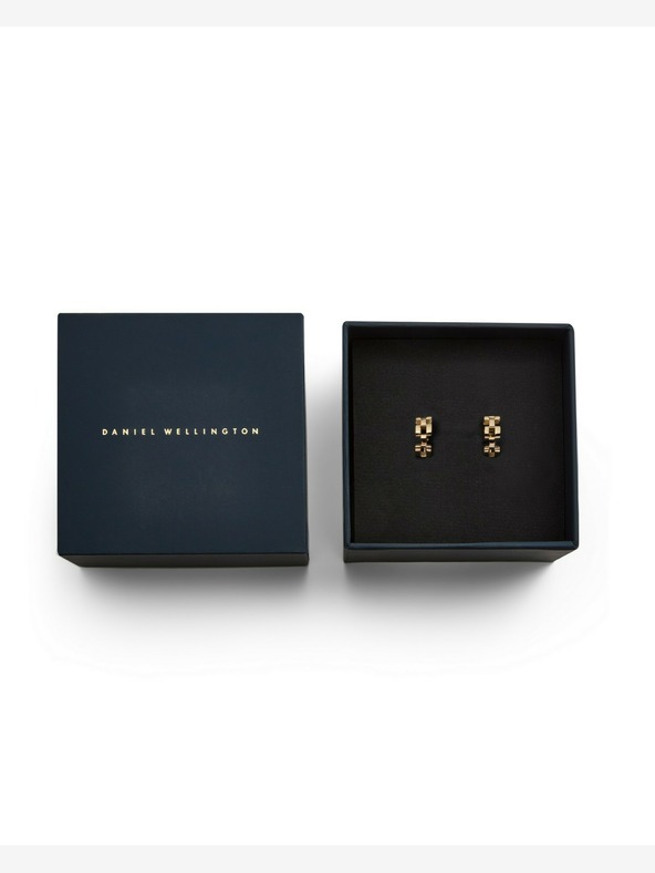 Daniel Wellington Ženske Daniel Wellington zlatne čelične naušnice s 3 veze