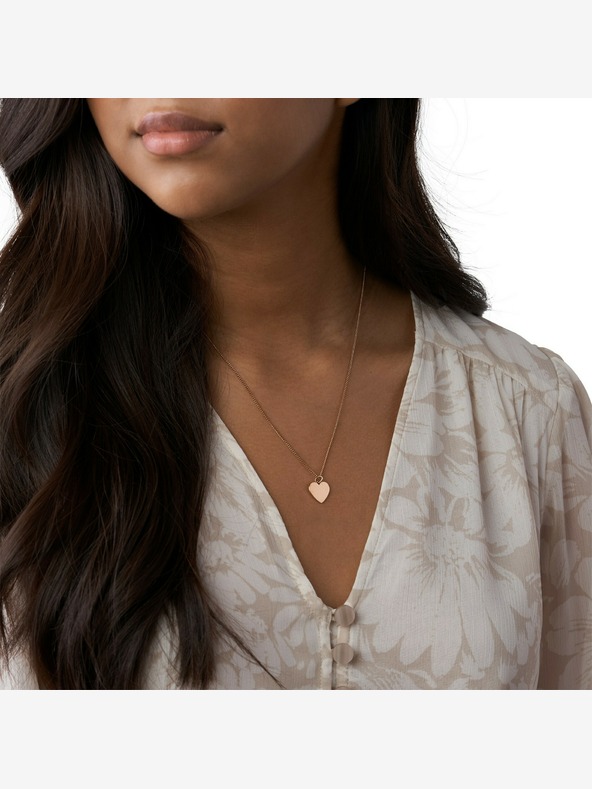 Fossil Ženska čelična ogrlica Fossil JF03021791