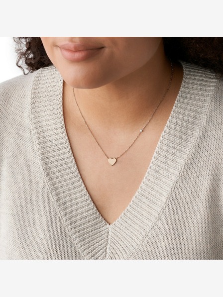 Fossil Ženska čelična ogrlica Fossil JF03081791