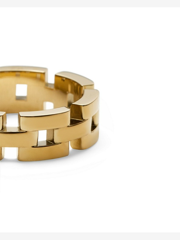 Daniel Wellington Daniel Wellington zlatni prsten od čelika 3-Link