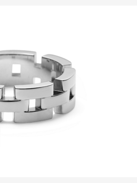Daniel Wellington Daniel Wellington srebrni prsten od čelika 3-Link