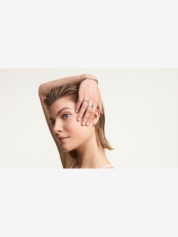 Daniel Wellington Daniel Wellington srebrni prsten od čelika 3-Link