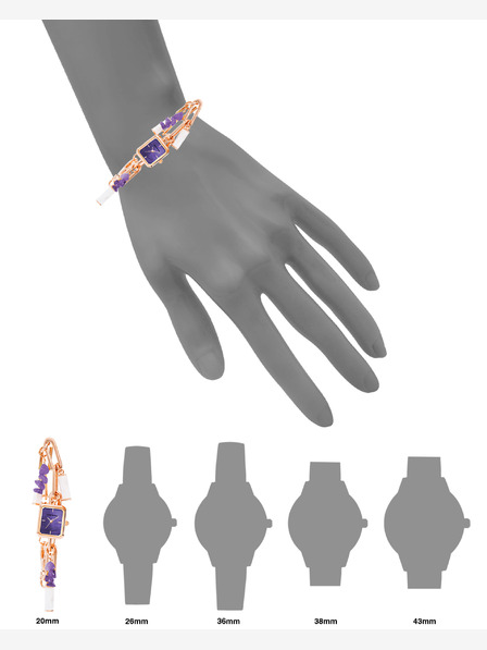 Anne Klein Ženski četvrtasti sat Anne Klein AK/ 4108AMCH