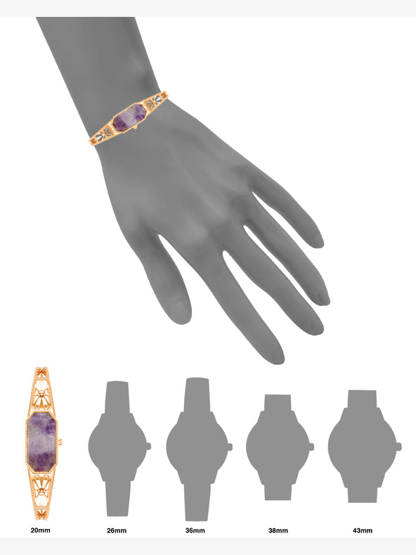 Anne Klein Anne Klein ženski četvrtasti sat AK/ 4112AMRG