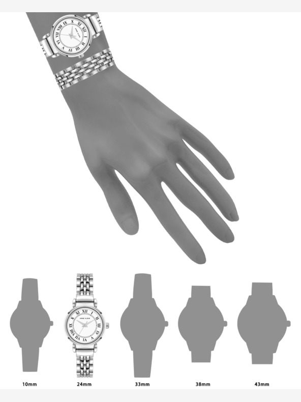 Anne Klein Poklon set ženskih satova i narukvica Anne Klein AK/ 4145SVST