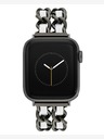 Steve Madden Ženski remen Steve Madden u kombinaciji čelika i veganske kože za Apple Watch 38/40/41mm, WS/1001BKWT424445