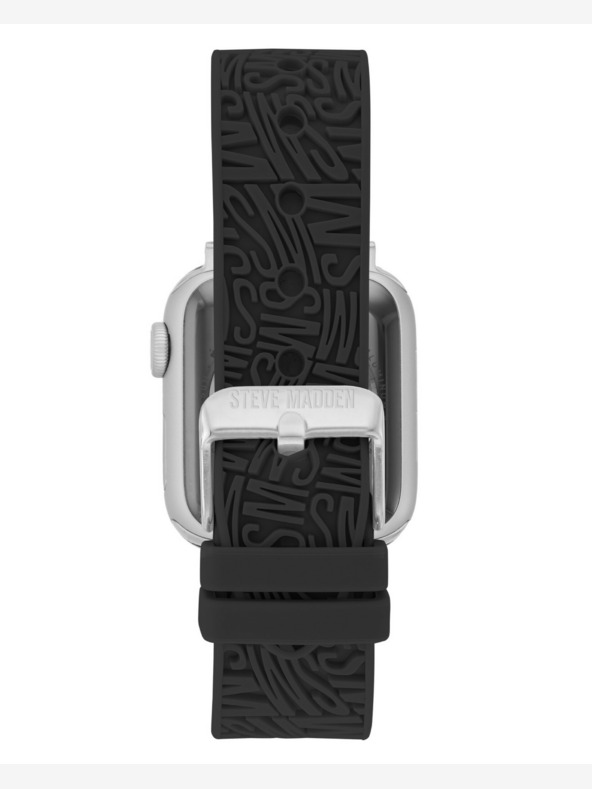 Steve Madden Steve Madden ženski crni silikonski remen za Apple Watch 38/40/41 mm, WS/1003BKSV384041