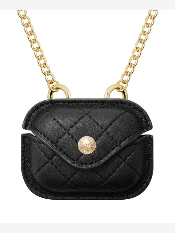 Anne Klein Anne Klein crna kožna torbica za Apple AirPods Pro slušalice