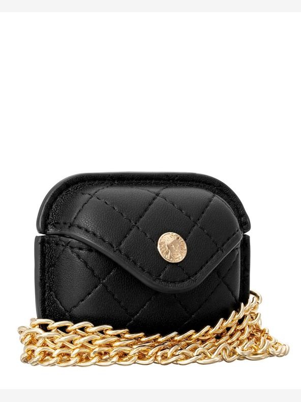 Anne Klein Anne Klein crna kožna torbica za Apple AirPods Pro slušalice