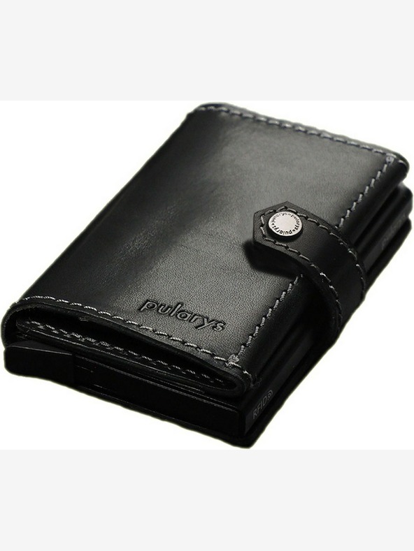 Pularys Pularys muški kožni novčanik Hiker crni 211114101