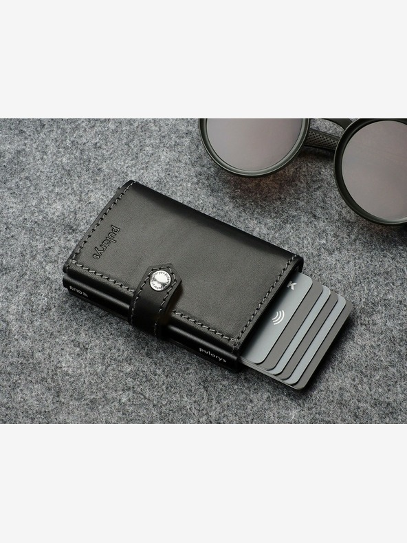 Pularys Pularys muški kožni novčanik Hiker crni 211114101