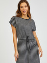 Sam 73 Bijelo-crna ženska haljina na pruge SAM73 Sagitta