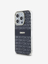 DKNY PC/TPU ponavljajući uzorak Tonal Stripe Magsafe stražnja maska ​​za iPhone 13 Pro crna DKNY