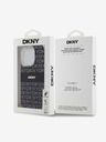 DKNY PC/TPU ponavljajući uzorak Tonal Stripe Magsafe stražnja maska ​​za iPhone 13 Pro crna DKNY