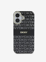 DKNY DKNY PC/TPU ponovljeni uzorak Tonal Stripe Magsafe stražnja maska ​​za iPhone 16 crna
