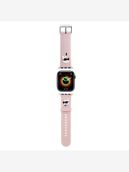 Karl Lagerfeld Karl Lagerfeld Karl and Choupette Head NFT remen za Apple Watch 42/44/45/46/49 ružičasta