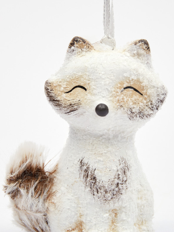 Kaemingk Bijeli božićni ukras Kaemingk - Lisica