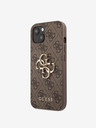 Guess Stražnja maska ​​Guess PU 4G s metalnim logotipom za iPhone 13 smeđa