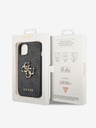 Guess PU 4G Metal Logo Zadní Kryt pro iPhone 14 Grey Etui za telefon
