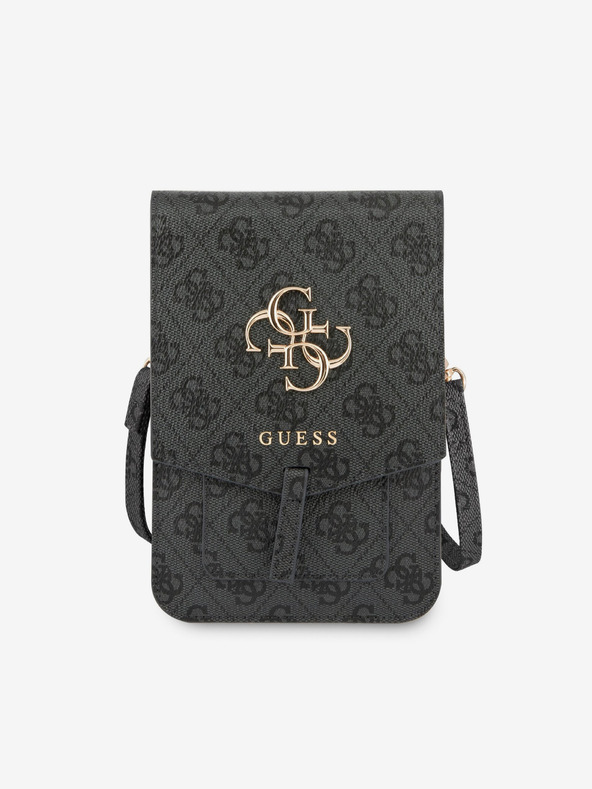 Guess PU 4G Metal Logo Taška na Telefon Grey Etui za telefon