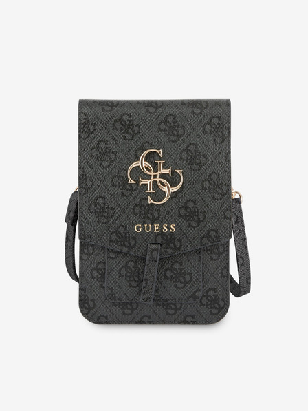 Guess PU 4G Metal Logo Taška na Telefon Grey Etui za telefon