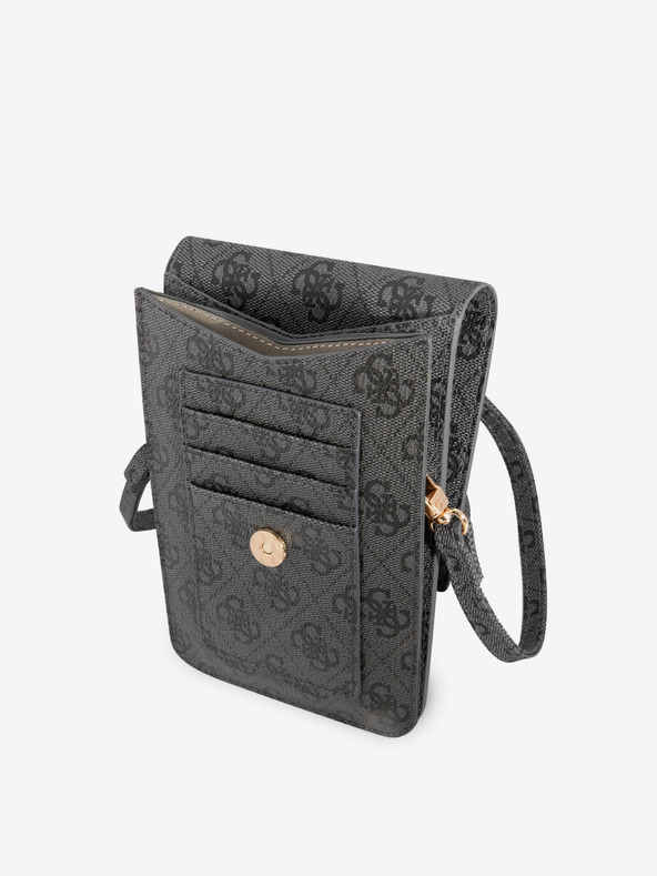 Guess PU 4G Metal Logo Taška na Telefon Grey Etui za telefon