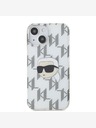 Karl Lagerfeld Karl Lagerfeld IML galvanizirana stražnja maska ​​Karl Head za iPhone 15 prozirna