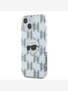 Karl Lagerfeld Karl Lagerfeld IML galvanizirana stražnja maska ​​Karl Head za iPhone 15 prozirna