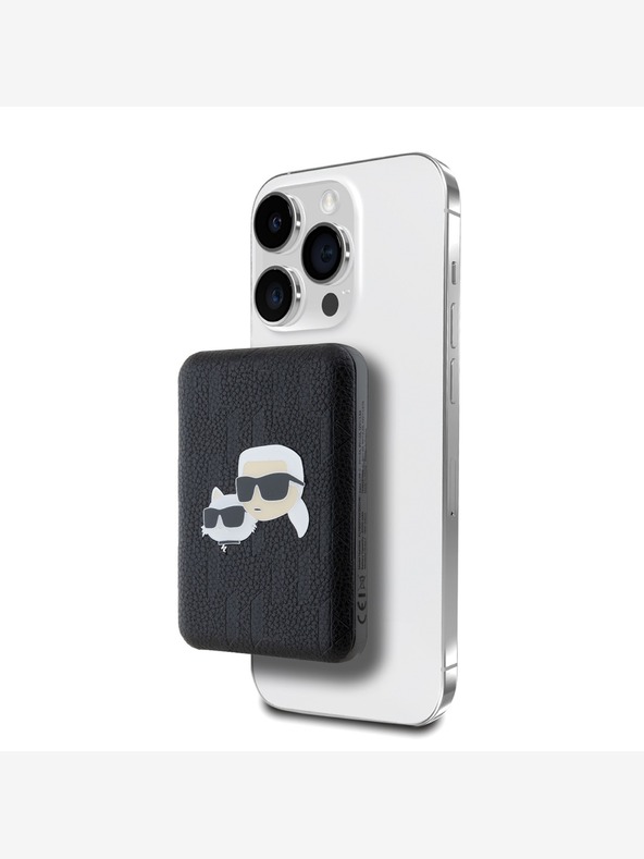 Karl Lagerfeld Karl Lagerfeld reljefne K&CH glave MagSafe Powerbank 5000mAh crna