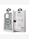 Karl Lagerfeld Karl Lagerfeld IML Choupette Head metalni okvir MagSafe stražnja maska ​​za iPhone 15 Pro Max crna