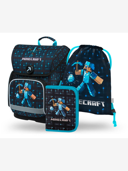 BAAGL  Ergo Minecraft Blue Axe Školski set