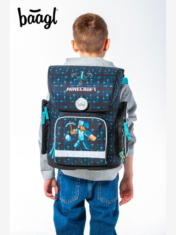 BAAGL  Ergo Minecraft Blue Axe Školski set