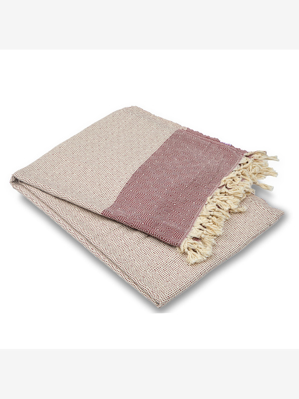 Balkanova Pamučni prekrivač Nefes III - trešnja crvena