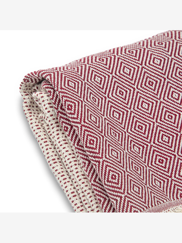 Balkanova Pamučni prekrivač Nefes III - trešnja crvena