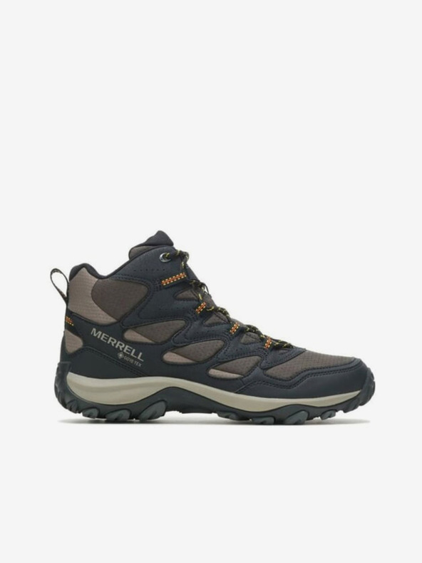 Merrell MERRELL West Rim Sport Mid GTX smeđe-crne muške vanjske tenisice do gležnja
