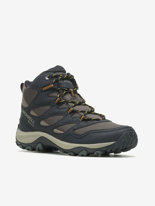 Merrell MERRELL West Rim Sport Mid GTX smeđe-crne muške vanjske tenisice do gležnja