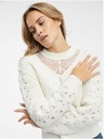Orsay Krem ženski pulover s čipkom ORSAY