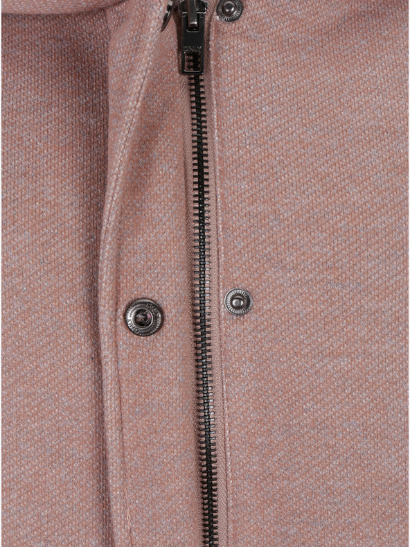 ONLY ONLY Sedona svijetloružičasti ženski kaput tigraste boje s kapuljačom