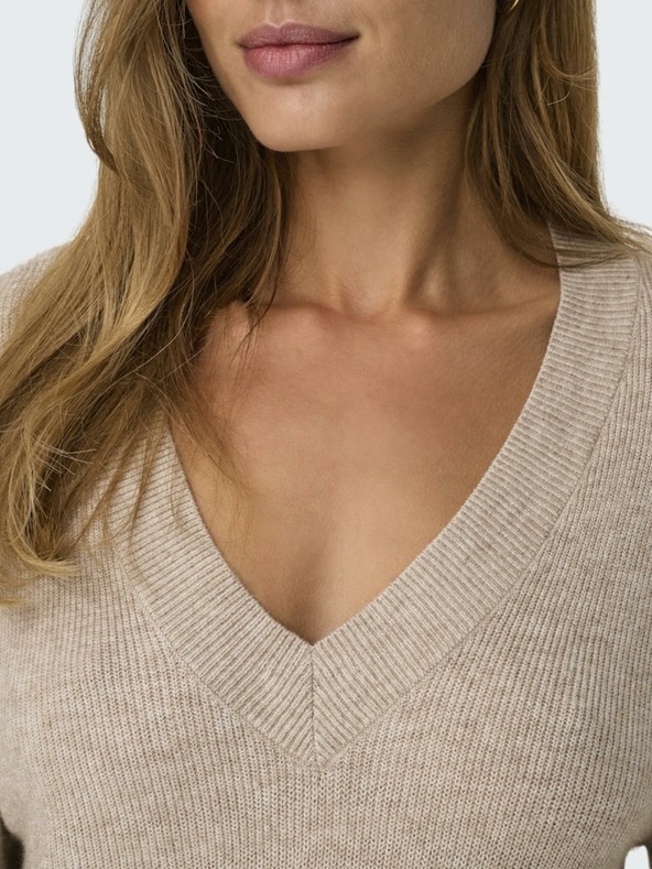 ONLY Bež ženska džemper haljina ONLY Katia