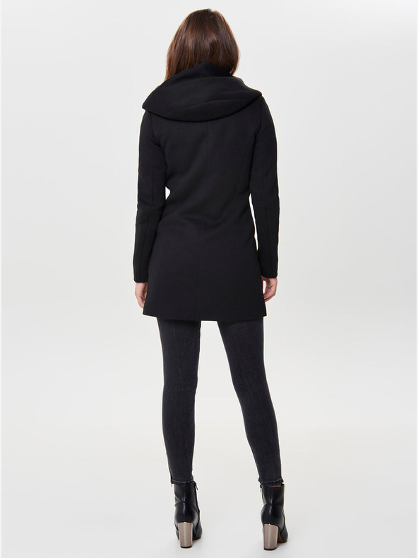 ONLY Crni ženski lagani kaput sa kapuljačom SAMO Sedona