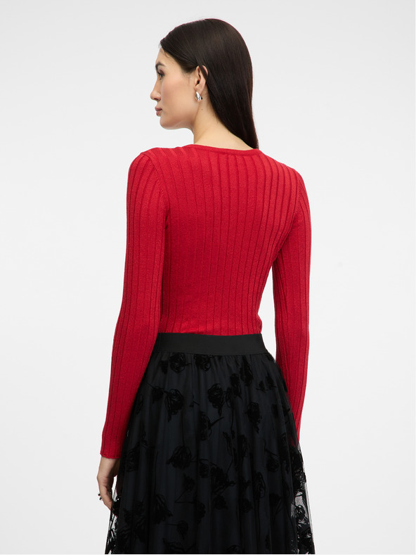 Orsay Crvena ženska majica dugih rukava ORSAY