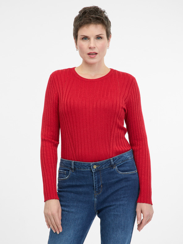 Orsay Crvena ženska majica dugih rukava ORSAY