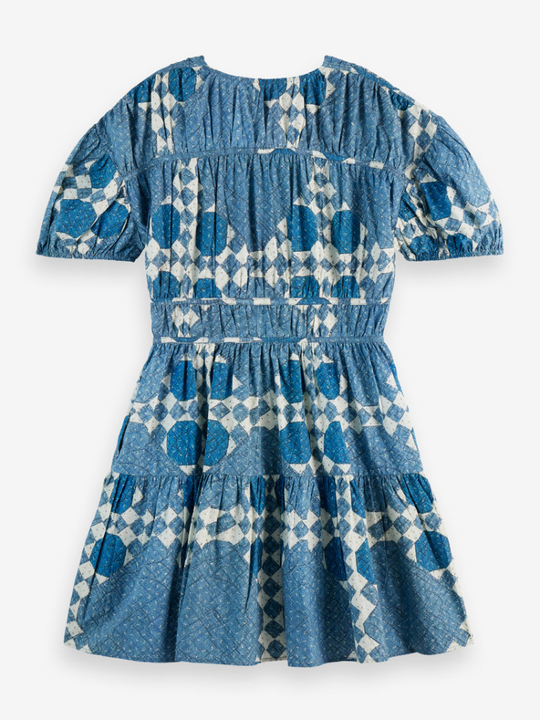 Scotch & Soda Scotch & Soda ženska plava haljina s uzorkom