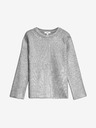Marks & Spencer Marks & Spencer srebrni rebrasti metalik džemper s okruglim izrezom