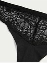 Marks & Spencer Body Soft™ tange s čipkom, set od 3 Marks & Spencer crne