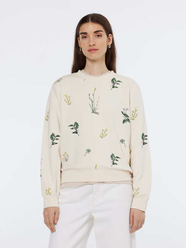 Scotch & Soda Scotch & Soda ženski krem ​​sweatshirt