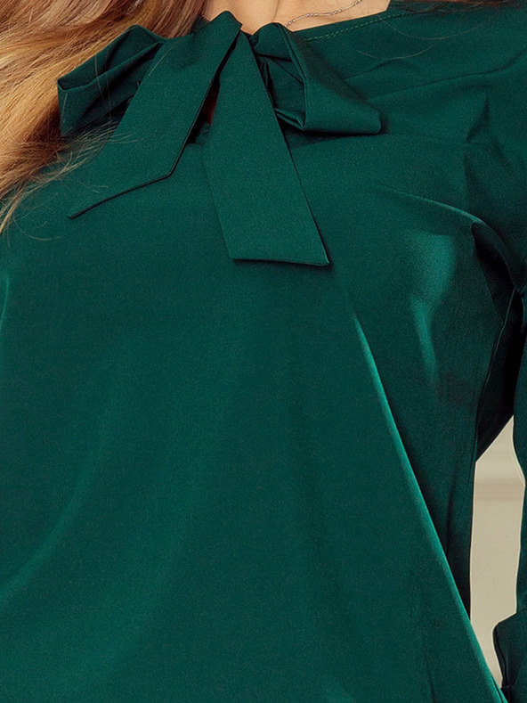 numoco Zelena ženska bluza s Numoco tkanjem