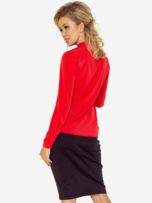 numoco Crvena ženska bluza s Numoco tkanjem