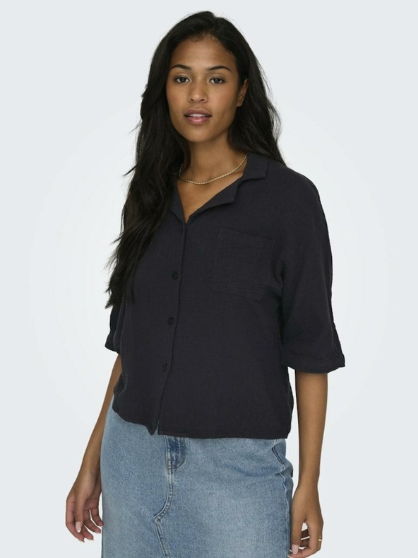 ONLY Tamno siva ženska bluza ONLY Thyra