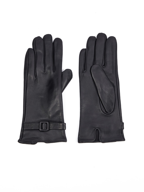 Orsay Crne ženske kožne rukavice ORSAY
